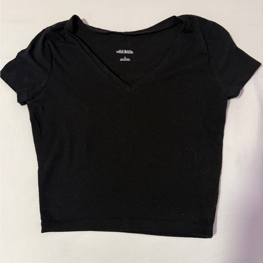 Women’s Black Crop Top